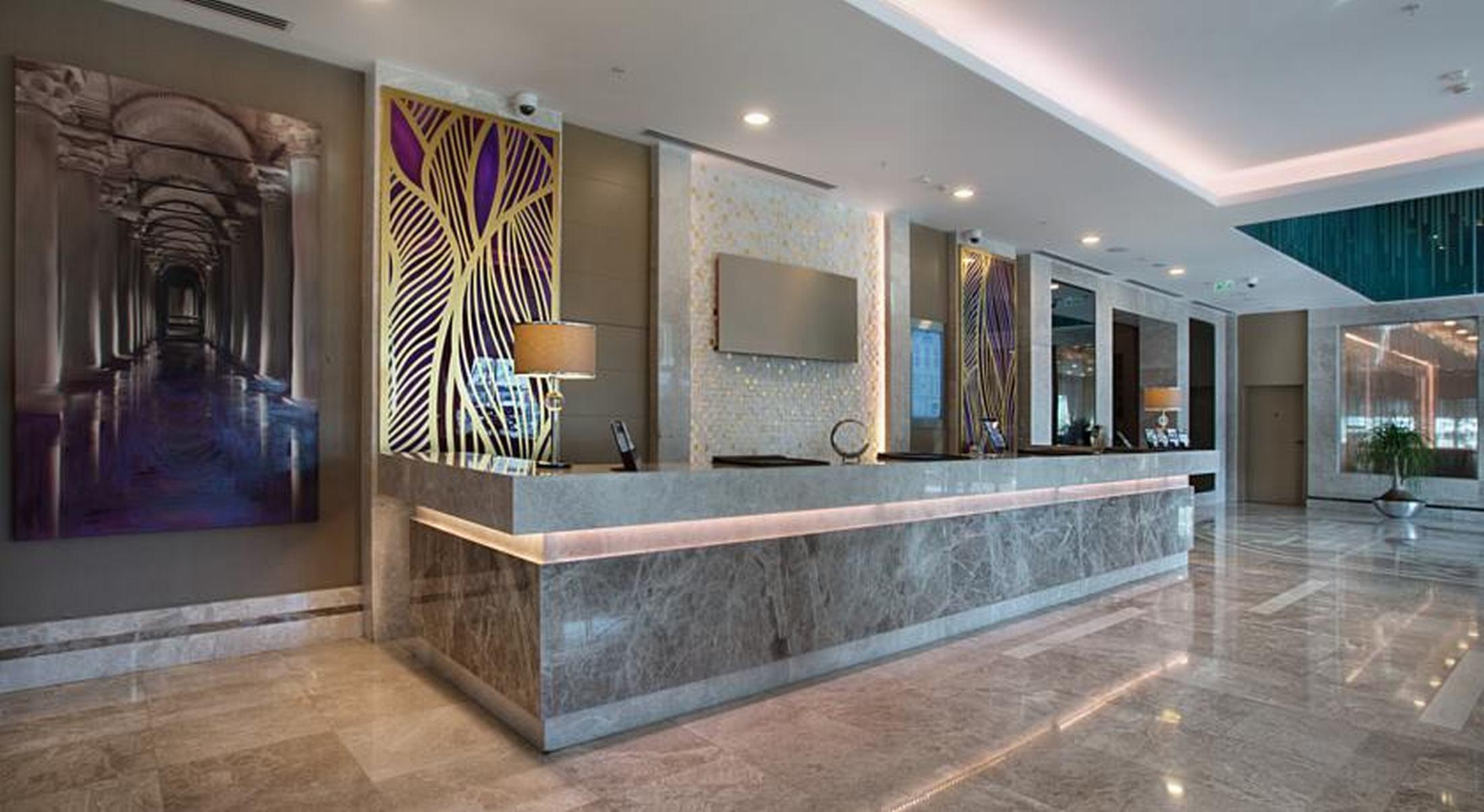 데데만 보스탄시 이스탄불 호텔&컨벤션 센터 외부 사진 The lobby of the hotel